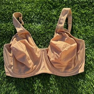 Rosa Faia Twin Underwire Bra 40H Taupe Brown 5490 722 Comfort straps